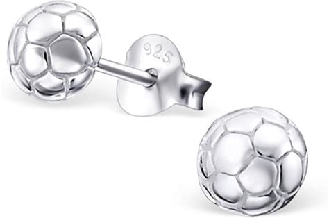 soccer players with earrings|sterling silver football earrings.